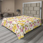 Terre, jaune, fauve, sépia / floral