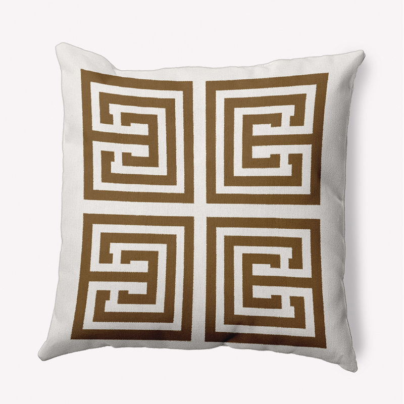 Nantucket Geometric Outdoor Reversible Throw Pillow