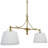 2 - Light Fabric Shade Kitchen Island Pendant