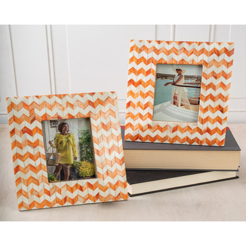 Khari Zig Zag Bone Picture Frame