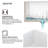 36 Inch Single Bowl Farmhouse Kitchen Sink with Sink Grid and Basket Strainer