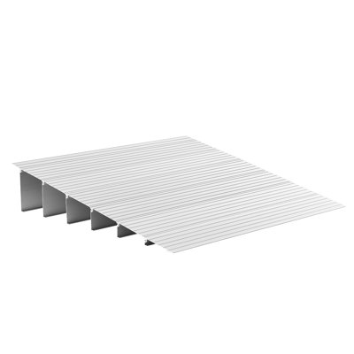 Rampe de seuil de porte en aluminium, hauteur de 6 pouces, capacité de charge de 800 lb, rampe d'accessibilité pour les marches à domicile, convient aux fauteuils roulants, scooters, fauteuils électriques, déambulateurs, vélos et tricyclettes