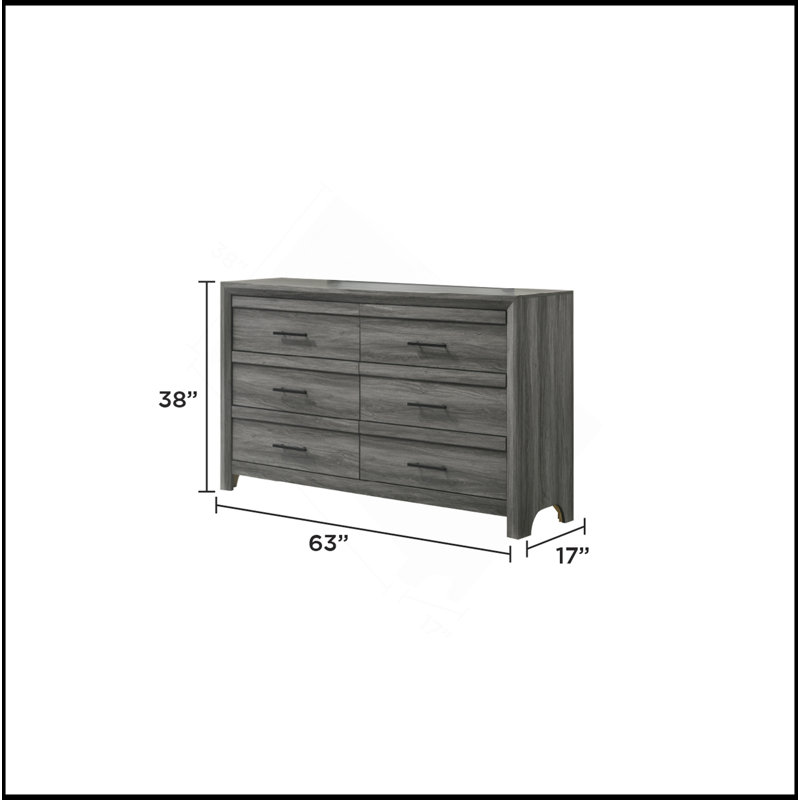 Commode 6 tiroirs Denver