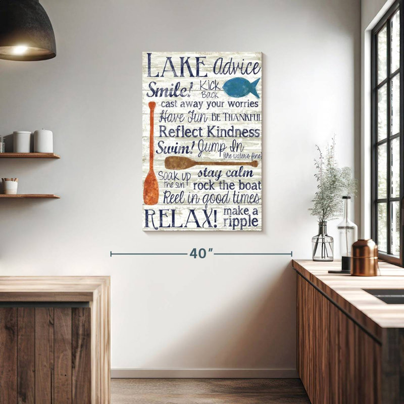 Lake Advice, 39" H x 26" W