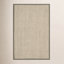 Beige Green Floral Jute Rug