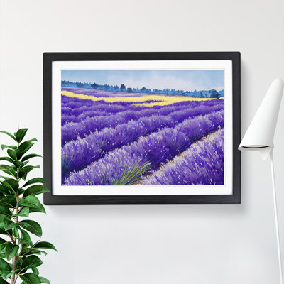 Lavender Field Watercolour Vol.3 - Single Picture Frame Painting