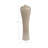 Tall Flared Ceramic Floor Vase for Living Room Home Decor - Modern Chiseled Stoneware Table Flower Vase for Bedroom or Office Display - Ivory & Brown-746788634