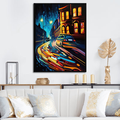 " Dynamic Cityscape In Retro Colors "