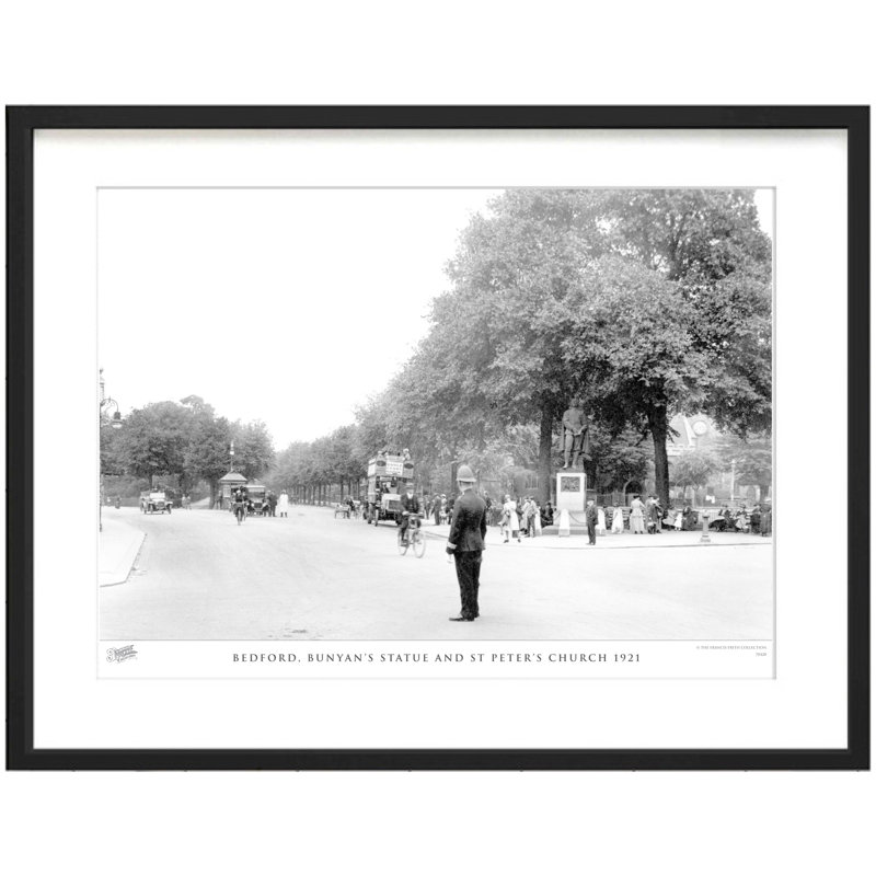 Bedford, Bunyan - Single Picture Frame Print, 40cm H X 50cm W x 2cm D