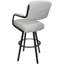 Tabouret pivotant rembourré avec structure en métal Northerly-744556405-768274259