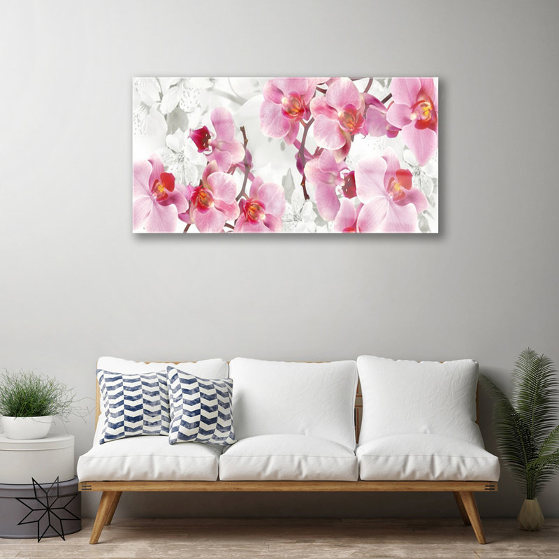Flowers Floral - Unframed Photograph on Glass
