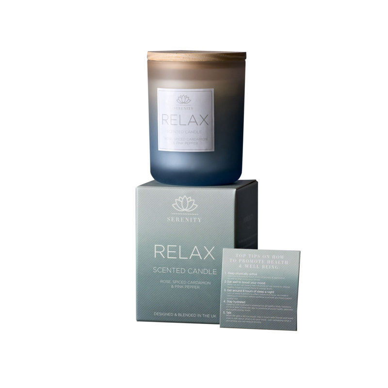 Scented Jar Candle with Glass Holder, 133 oz Jar, 8.5cm x 6.3cm Jar