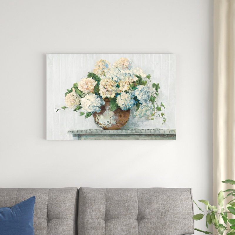Blanc hortensia blanc, H 24 po x l 36 po