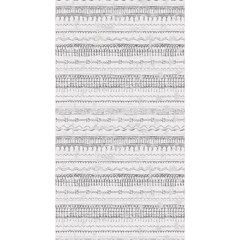 Tapis gris en coton Zara, Rectangle 4 pi 11 po x 7 pi 7 po