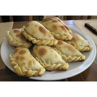 Latitude Run® Kaveney, Wendy Gallery Wrapped Canvas Art Titled: Argentina Plate of empanadas