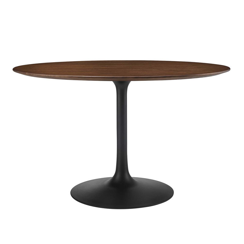 Table de salle à manger ronde Lippa, H 28,5 po x l 47 po x P 47 po, Blanc