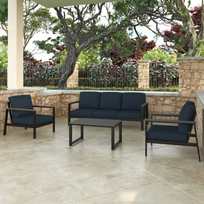 Ensemble de conversation avec canapé 4 pièces Townsend avec coussins Sunbrella®