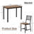 3 piece Aadi with 2 Dining Slat Back Chairs-1868778682
