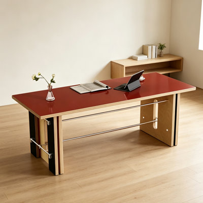 Bureau coloré et pratique en bois artificiel