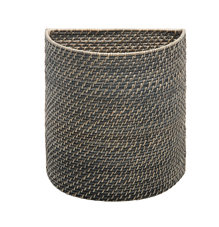 Cresthaven Wicker Open Waste Basket - 12 Gallons