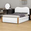 Lit plateforme tapissier avec lit gigogne-681939559