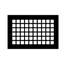 Grille carrée en aluminium Reggio-40045193-40045192
