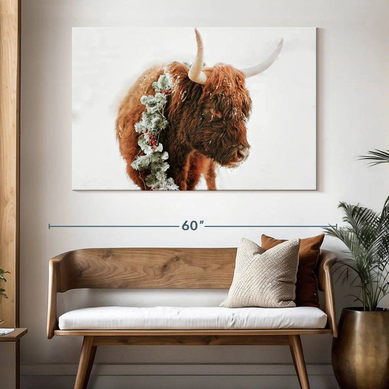 Brampt Christmas Cow, 34" H x 51" W