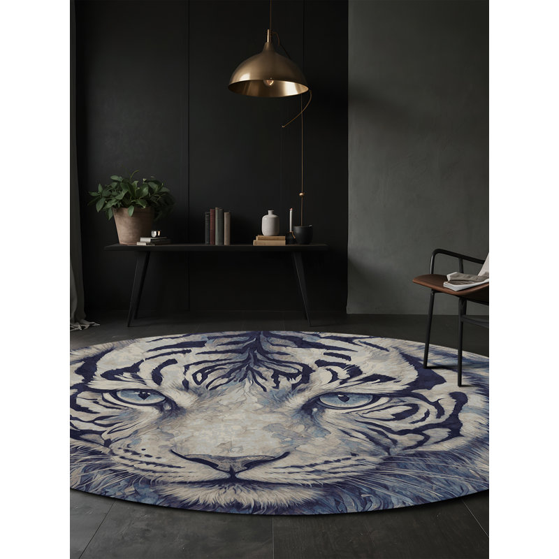 Tapis gris soyeux et moelleux, Rectangle 8 pi x 10 pi
