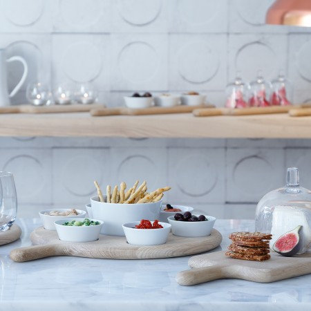 Paddle Porcelain Serving Bowl