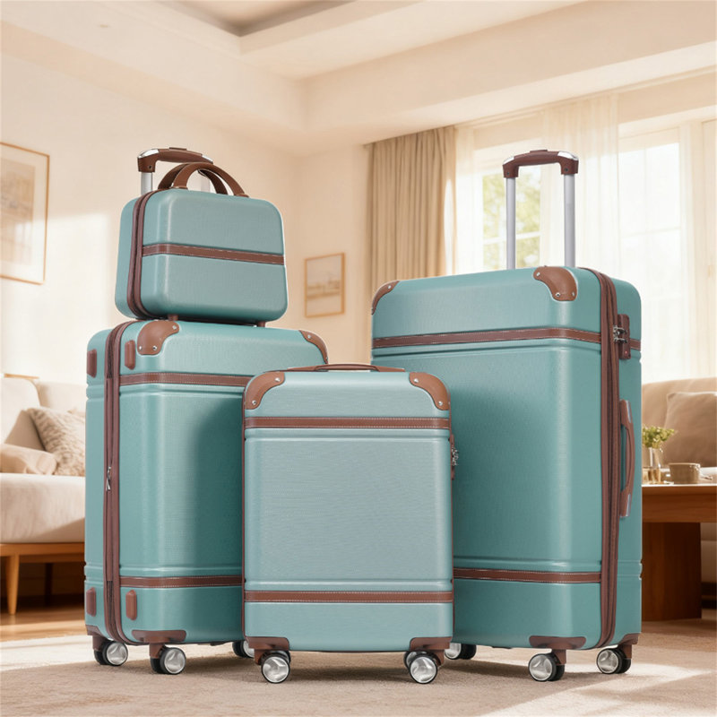 Ensembles de valises Hardshell 4 pièces 20 "+ 24" + 28 "Valise et valise à roulettes