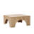 Modern Oak Coffee Table, 31.5 x 14.6 x 31.5 inches | 100% Melamine Coated Chipboard, Thickness: 0.7 inches | Durable PVC Edge Bands, Stylish Solid Brown Design | Perfect for Living Room or Lounge Area-1162028744