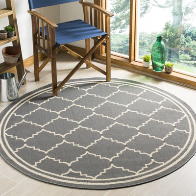 Tapis d'intérieur / extérieur à motif géométrique Herefordshire Performance