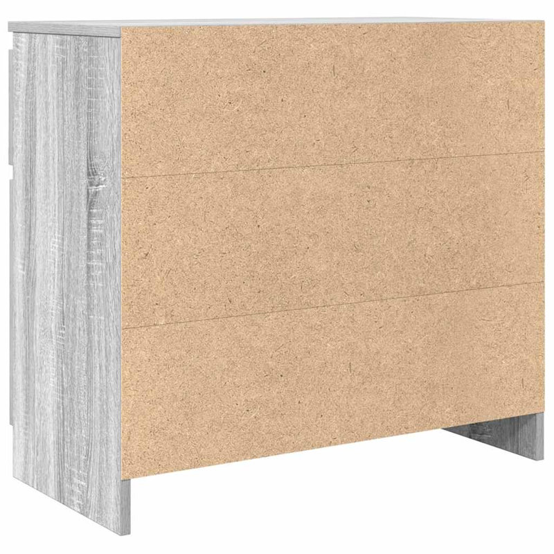 Sideboard With Drawer 71X35x65 Cm Engineered Wood, Grey Sonoma
