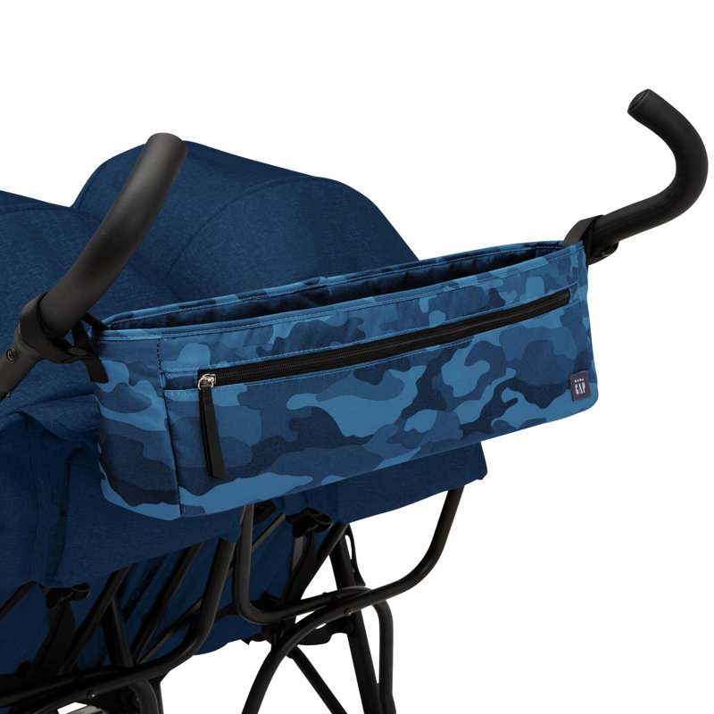 Babygap by Delta Children Classic Side-by-side Double Stroller, Navy