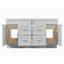 Meuble-lavabo double 60 po avec base de tiroir Disar-111779179