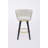 Counter Height Bar Stools Set Of 2, 360° Swivel Upholstered Barstools With Backs And Metal Legs, Mylen Fabric, Footrest-815688785