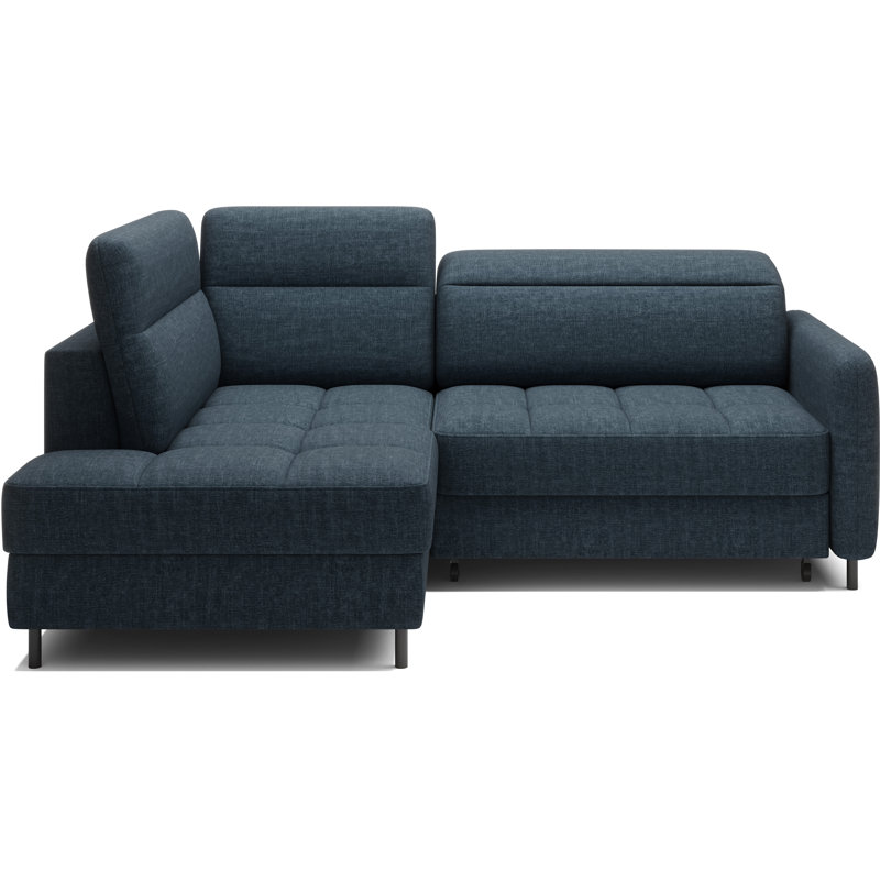 Bopha 3 Seater Sofa Bed, Dark Blue,  Left Hand Facing
