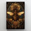 Roses et abeille - impression sur toile tendue