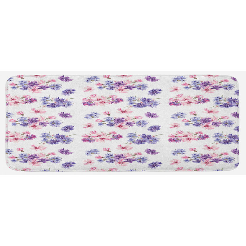 Tapis de cuisine rose lilas lavande