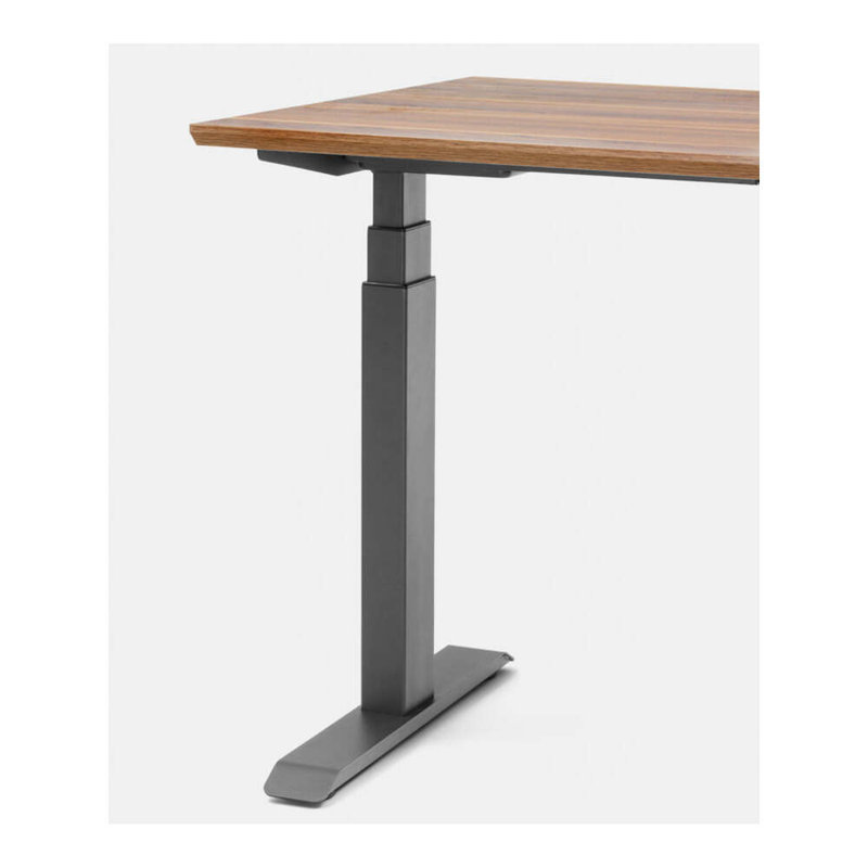 Standing Desk, Charcoal, 52" H x 48" W x 30" D, Walnut