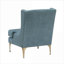 Fauteuil d'appoint à oreilles en chenille bleu riche Rich Luxury-887334998