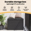 17 Stories Bisplinghoff 78cm W 190L Water Resistant Plastic Lockable Deck Box in Anthracite