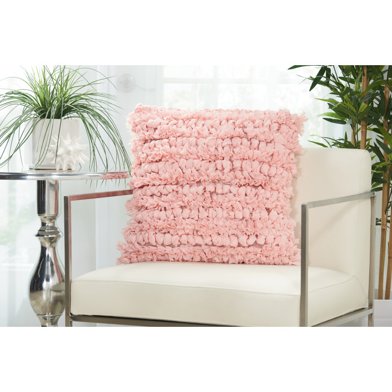 Housse de coussin carré et insert, Rose