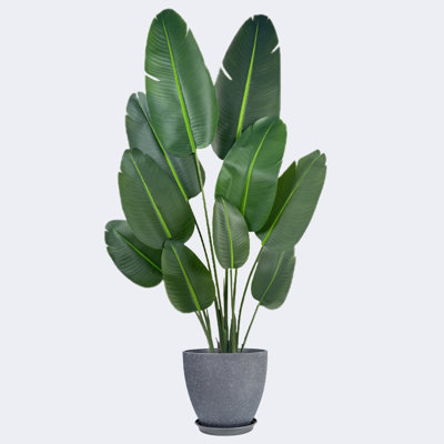 Pots de plantes ronds artificiels en résine