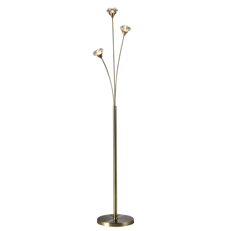 Sluss 170cm Tree Floor Lamp, Antique Brass