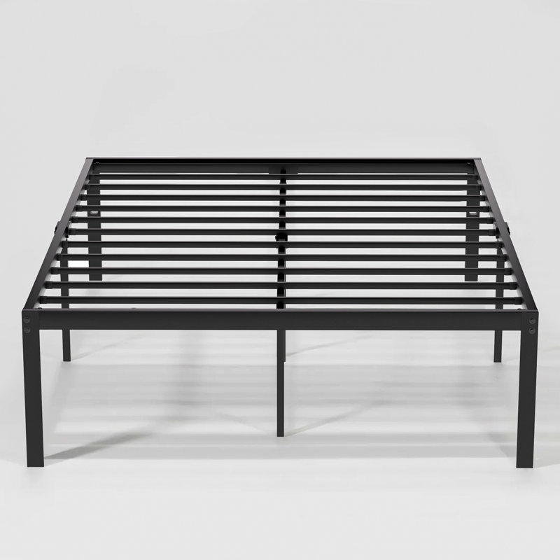 Queen Size Bed Frame, Metal Platform Bed Frame, Mattress Foundation with Underbed Storage, 3000 LBS Heavy Duty Steel Slats Support, Noise Free, No Box Spring Needed, Easy Assembly