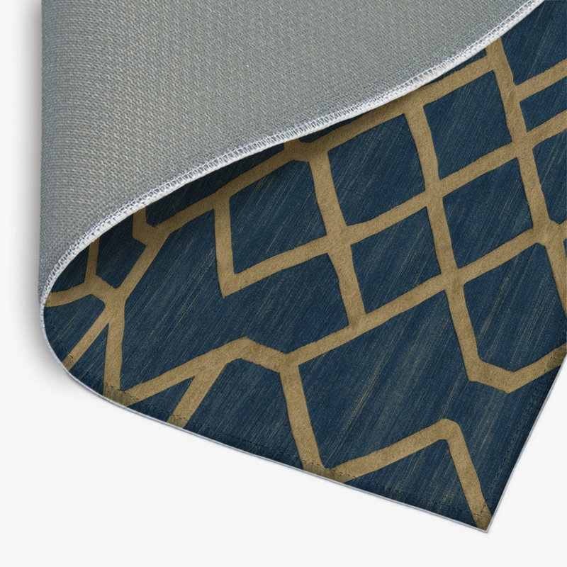Tapis gris intérieur et extérieur Trellis, Rectangle 4pi x 6 pi