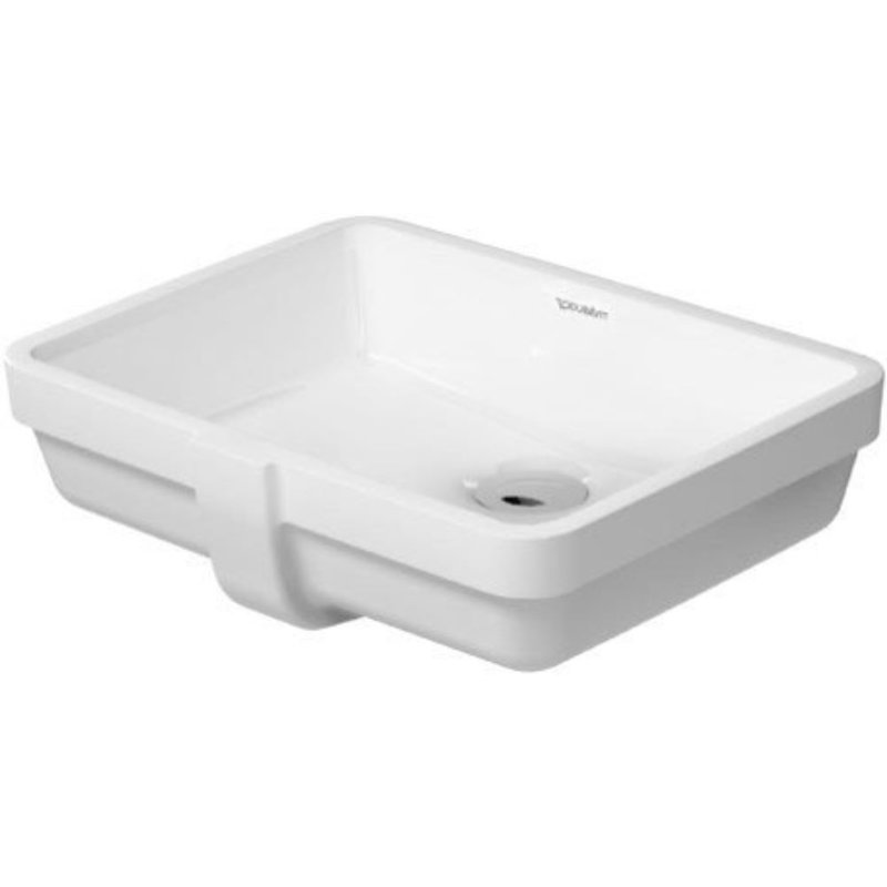 Lavabo sous le comptoir Vero 16 7/8 po x 12 3/8 po blanc, avec trop-plein