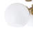 5-Light Glossy Milky Hand-Crafted Glass Semi-Flush Mount