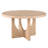 54" Solid Oak Pedestal Dining Set